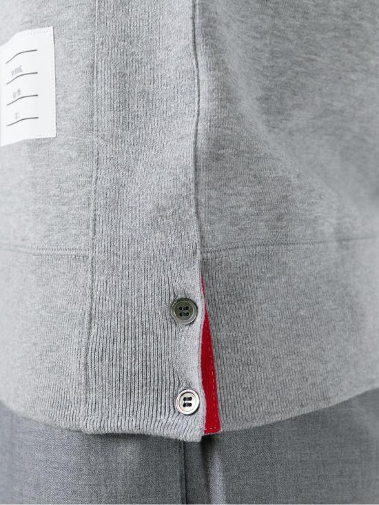 26SS 톰브라운 로고 패치 엔지니어드 4바 스웨트셔츠 MJT021H00535068 LIGHT GREY - THOM BROWNE