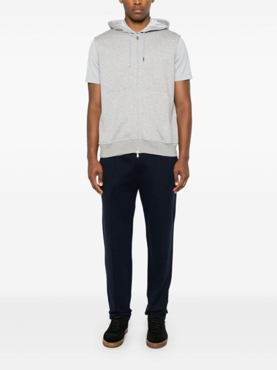 26SS 브루넬로 쿠치넬리 후드 티셔츠 MM8319079GC1252 GREY - BRUNELLO CUCINELLI