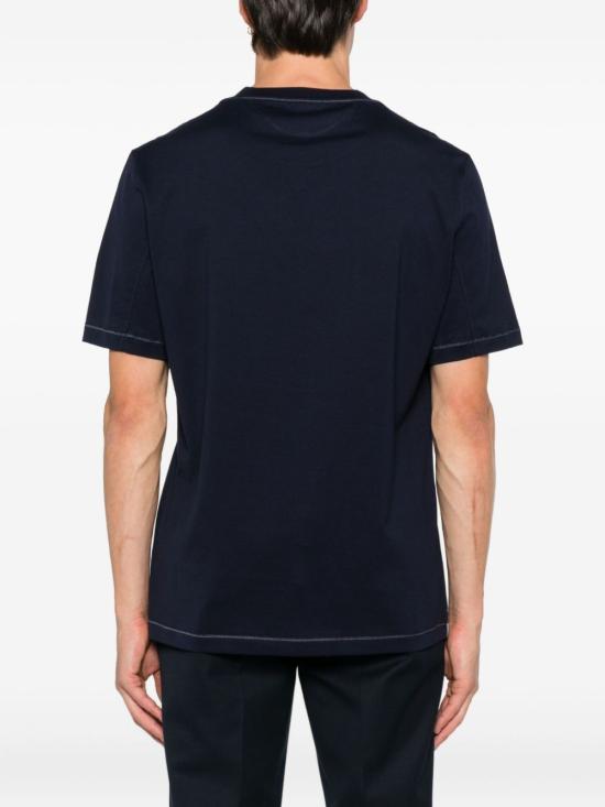 26SS 브루넬로 쿠치넬리 반팔 티셔츠 M0B131328GCW369 BLUE - BRUNELLO CUCINELLI