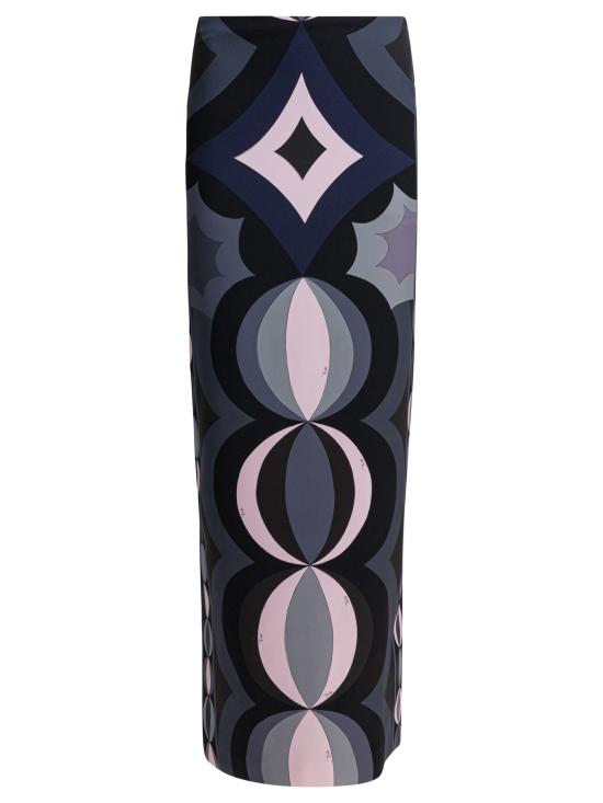 25FW 에밀리오푸치 롱 스커트 5URW115U882023 BLACK