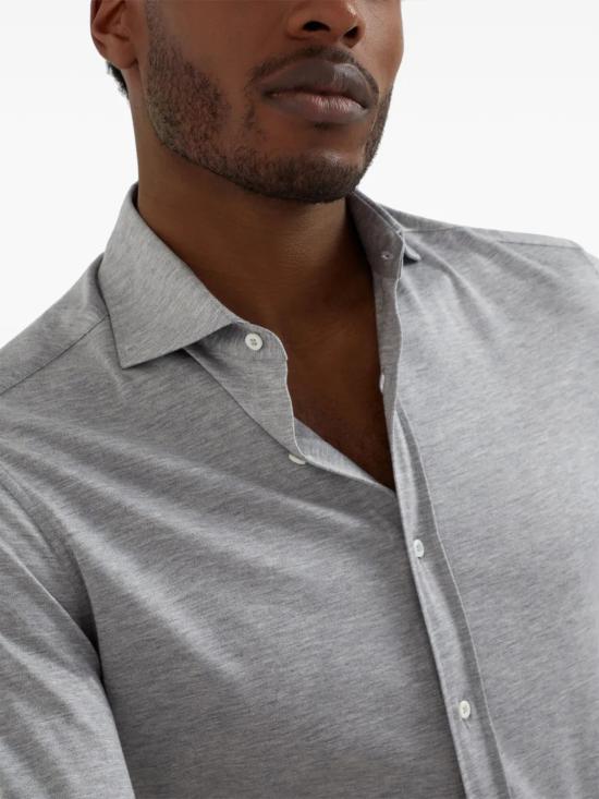 25FW 브루넬로 쿠치넬리 긴팔 셔츠 MH8366686C571 GREY - BRUNELLO CUCINELLI