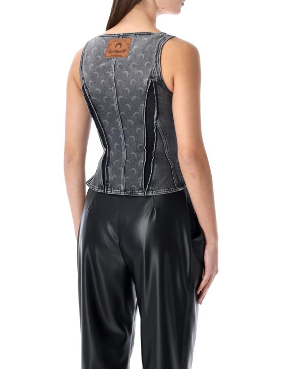 25FW 마린세르 반팔 티셔츠 WTO408BCDEN0006 GR90 DARK GREY - MARINE SERRE