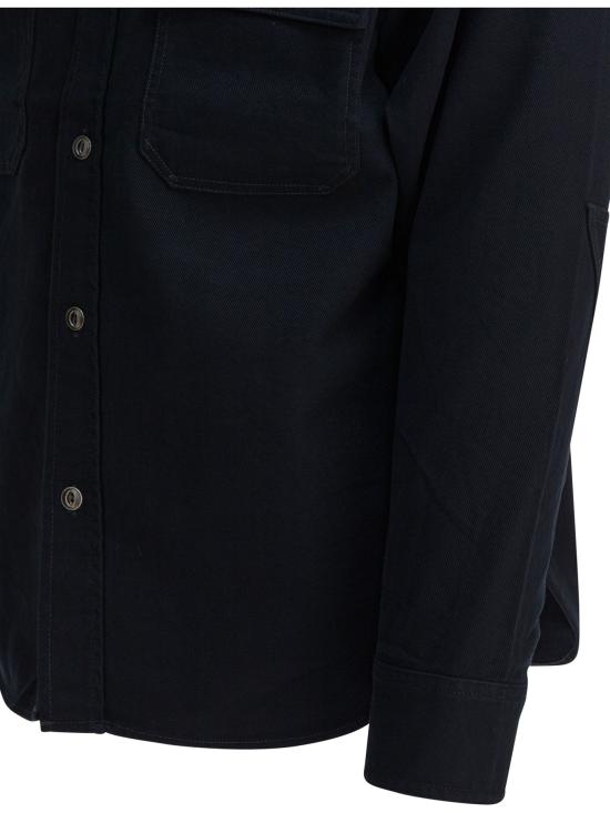 25FW 휴먼메이드 긴팔 셔츠 HM30SH004NAVY BLUE - HUMANMADE