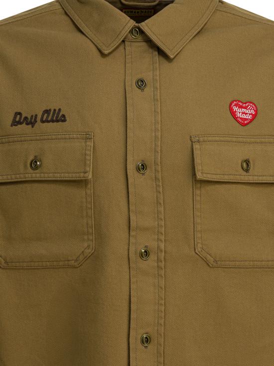 25FW 휴먼메이드 긴팔 셔츠 HM30SH004BEIGE - HUMANMADE