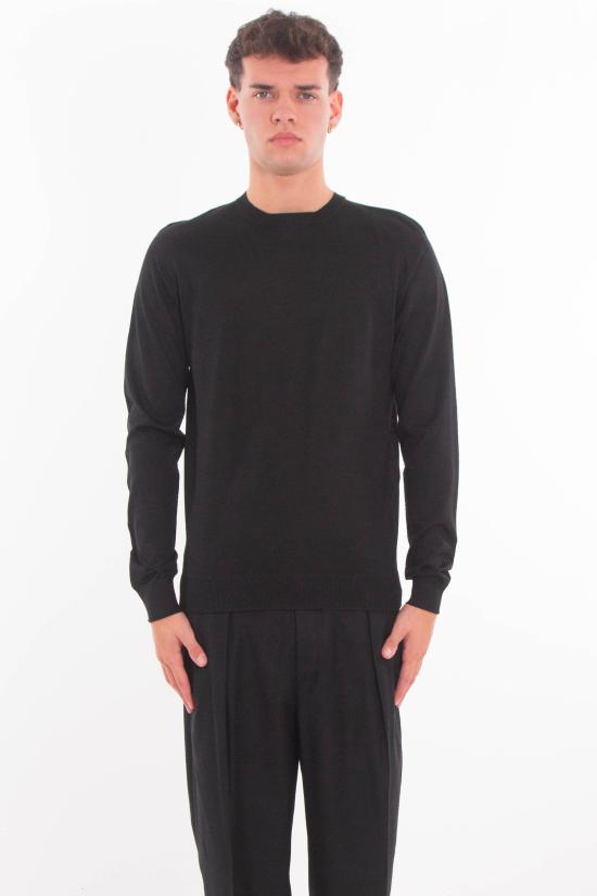 25FW 다니엘피에솔리 스웨터 SE 0226 13 Black