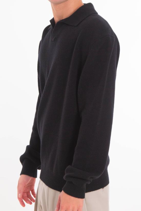 25FW 다니엘피에솔리 스웨터 0073 13 Black - DANIELE FIESOLI