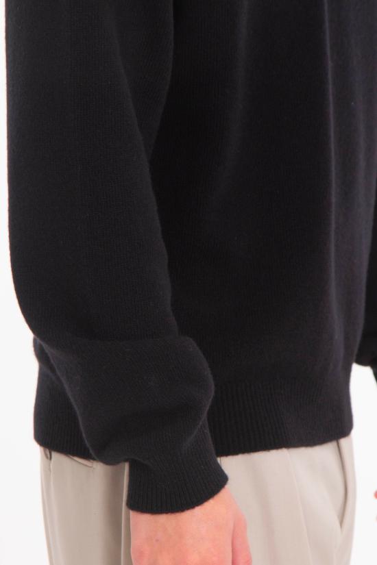 25FW 다니엘피에솔리 스웨터 0073 13 Black - DANIELE FIESOLI