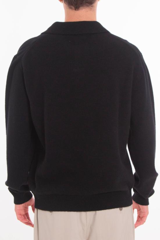 25FW 다니엘피에솔리 스웨터 0073 13 Black - DANIELE FIESOLI