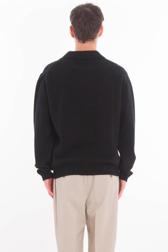 25FW 다니엘피에솔리 스웨터 0073 13 Black - DANIELE FIESOLI