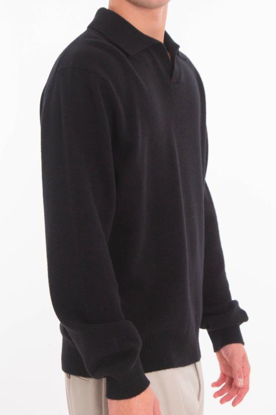 25FW 다니엘피에솔리 스웨터 0073 13 Black - DANIELE FIESOLI