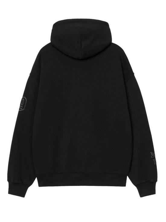 25FW 칼하트 WIP 후드 핵워크 스웨트셔츠 I035641 2JQXX BLACK WALL DOM - CARHARTT WIP