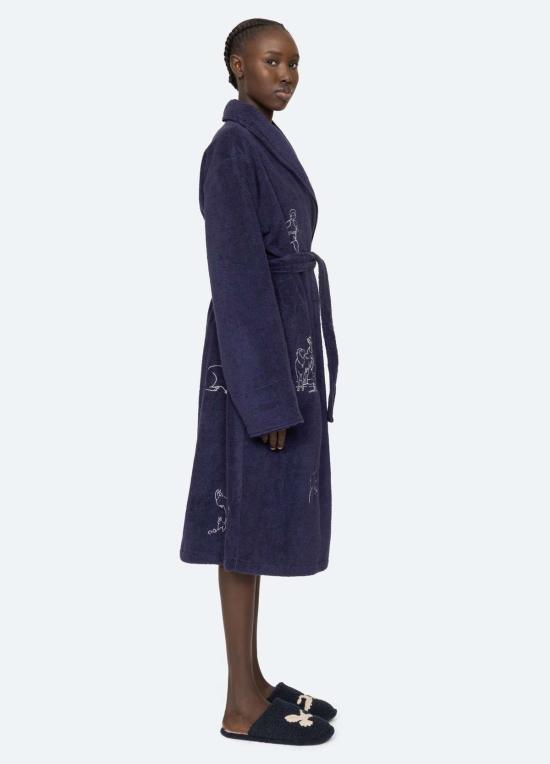  씨뉴욕 라운지 웨어 시 니 데미 로브 네이비 - SEA NY