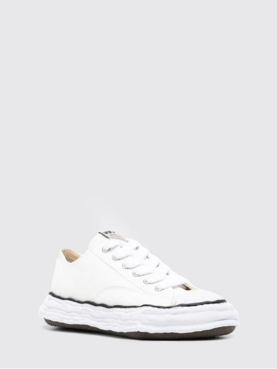 26SS 메종 미하라 야스히로 피터슨23 OG 솔 캔버스 로우탑 A11FW702 White - MAISON MIHARA YASUHIRO