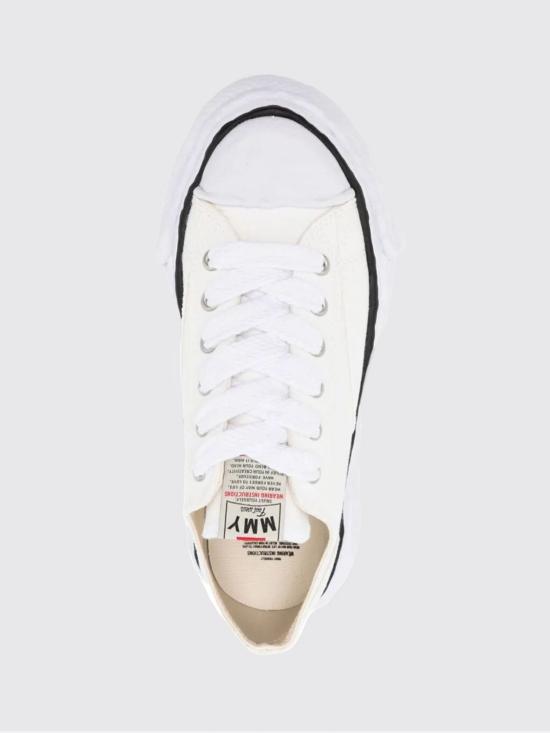 26SS 메종 미하라 야스히로 피터슨23 OG 솔 캔버스 로우탑 A11FW702 White - MAISON MIHARA YASUHIRO