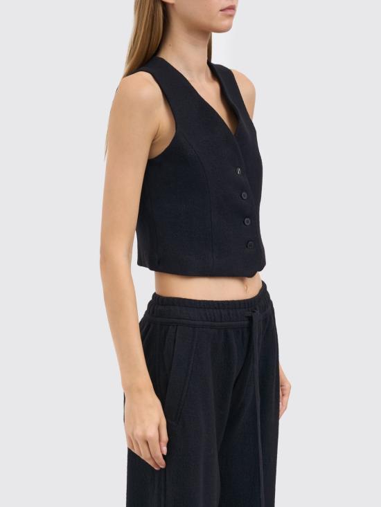 25FW 톰크롬 베스트 WJ212 Black - THOM KROM