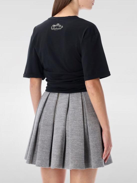 25FW 발망 반팔 티셔츠 FF0EE012GF23 EDY Black - BALMAIN