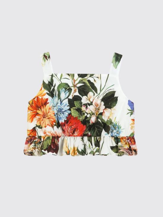 25FW [키즈] 돌체앤가바나 블라우스 L51N72HS5TV HA5PC Multicolor - DOLCE & GABBANA