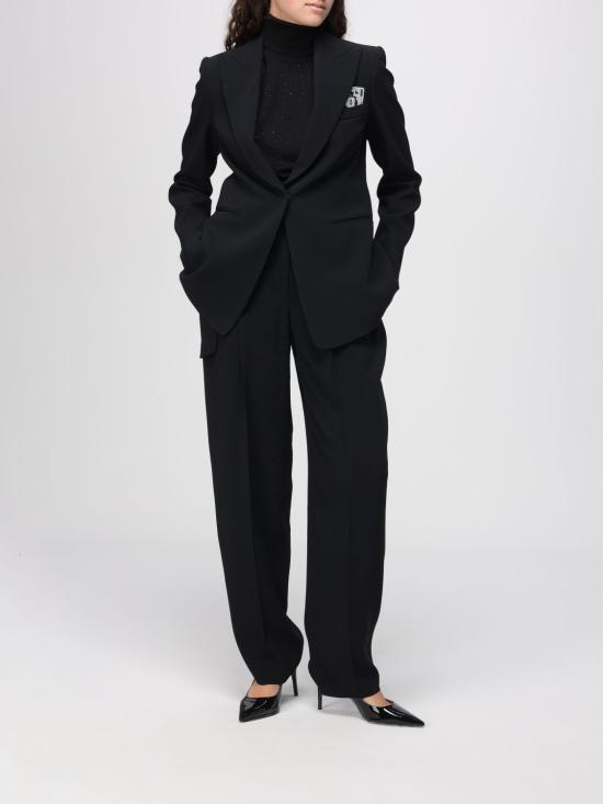 25FW 엠포리오 아르마니 스트레이트 팬츠 EW002637TE10419 UC001 Black - EMPORIO ARMANI