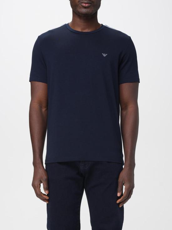 25FW 엠포리오 아르마니 반팔 티셔츠 EM000384AF10779 MB433 Blue