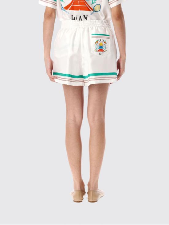 25FW 카사블랑카 숏팬츠 WPF25TR10404 White - CASABLANCA