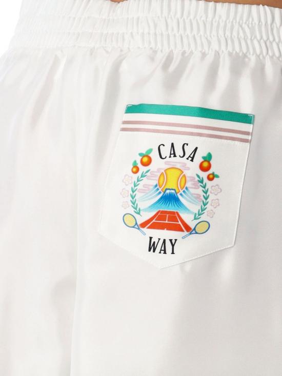 25FW 카사블랑카 숏팬츠 WPF25TR10404 White - CASABLANCA