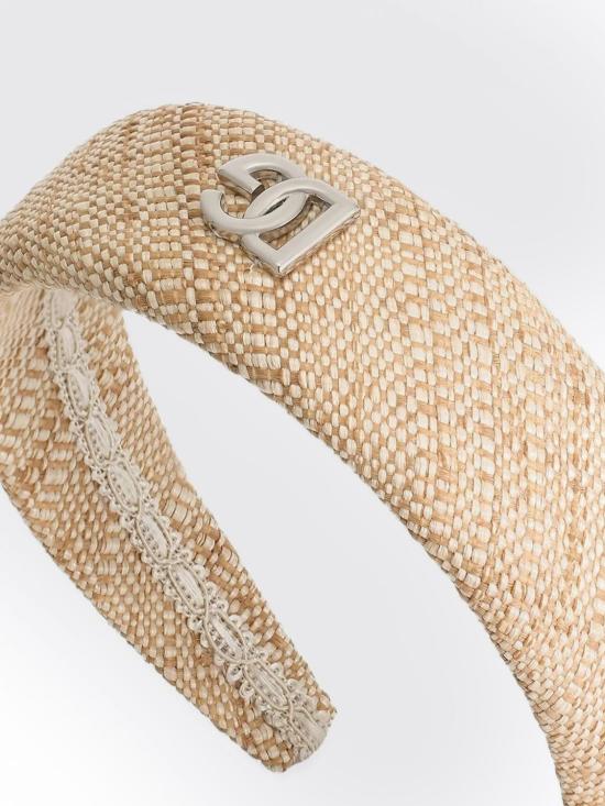 25FW 돌체앤가바나 헤어 액세서리 LB3L54G7PFH S9000 Brown - DOLCE & GABBANA