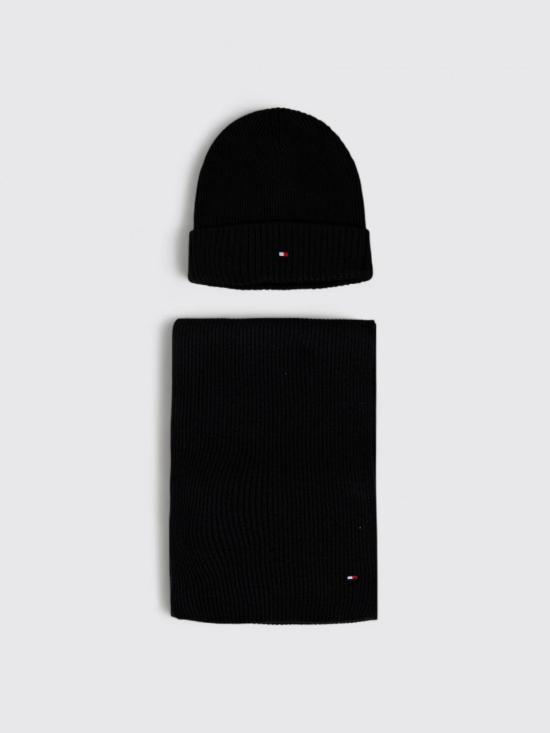 25FW 타미힐피거 비니 AM0AM13807 BDS Black