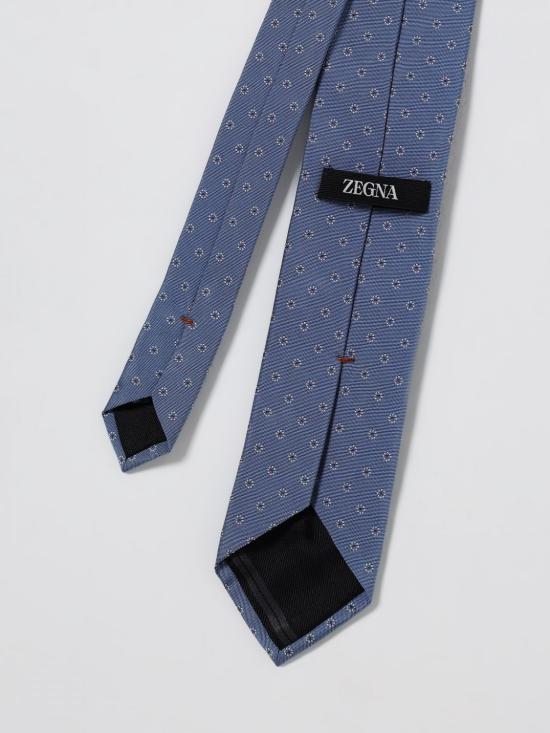 25FW 에르메네질도제냐 넥타이 1P8Z2D03TA2 438 Gnawed Blue - ERMENEGILDO ZEGNA