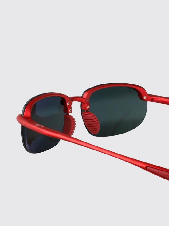26SS 마우이짐 선글라스 677 04 15 Metal Matte Red Black - MAUI JIM