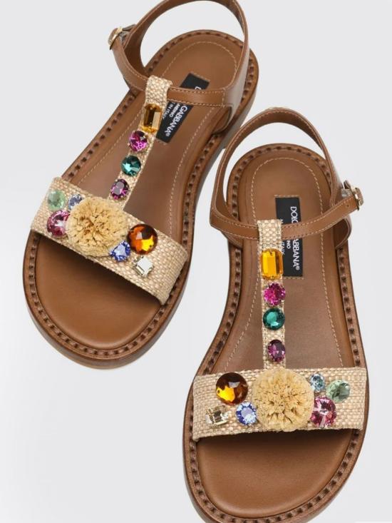 25FW [키즈] 돌체앤가바나 슈즈 D11355AX321 8N084 Brown - DOLCE & GABBANA