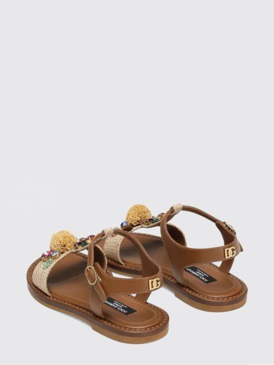 25FW [키즈] 돌체앤가바나 슈즈 D11355AX321 8N084 Brown - DOLCE & GABBANA