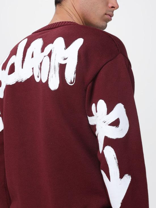 25FW 디스클레이머 스웨터 55116 BORDEAUX ST BIANCA Burgundy - DISCLAIMER