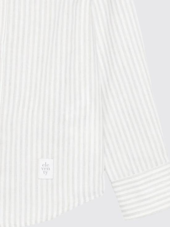 25FW [키즈] 일레븐티 셔츠 EX5P00Z2606 101GR White - ELEVENTY