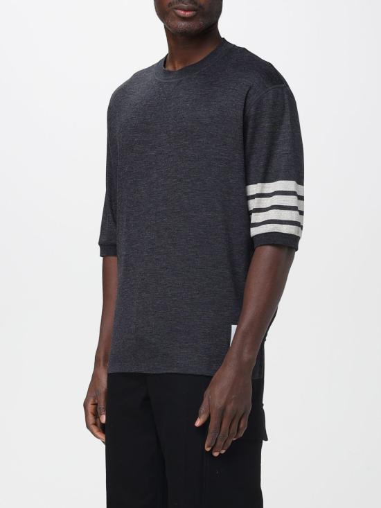 25FW 톰브라운 반팔 티셔츠 MJS292AJ0213 015 Grey - THOM BROWNE