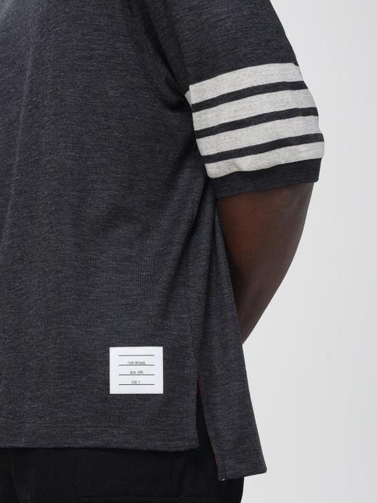 25FW 톰브라운 반팔 티셔츠 MJS292AJ0213 015 Grey - THOM BROWNE