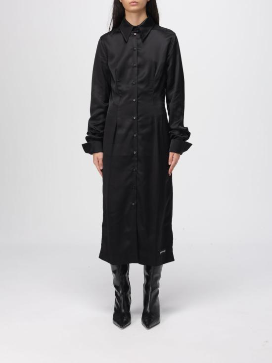 25FW 마린세르 롱 원피스 WDR421ACWOV0056 BK99 Black