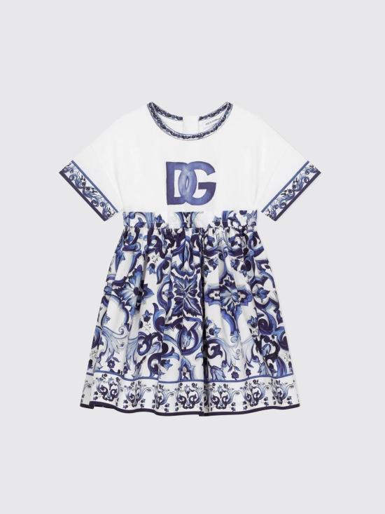 25FW [키즈] 돌체앤가바나 원피스 L5JD4RG7E2H HA3TN Blue