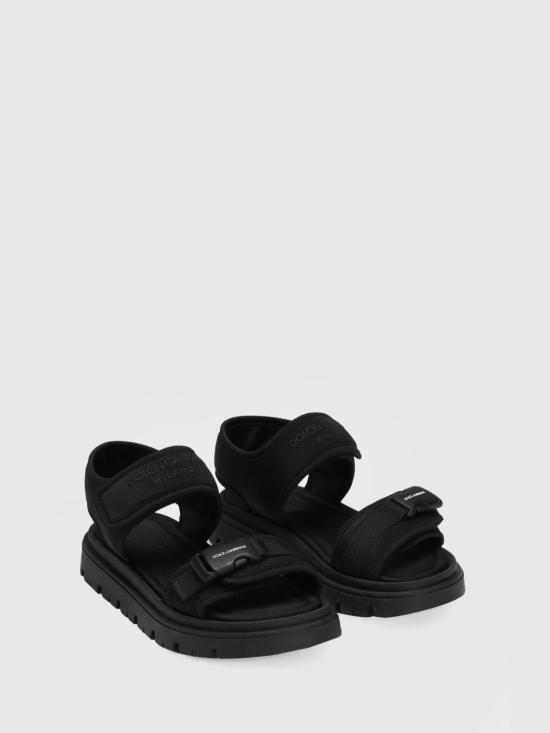 25FW [키즈] 돌체앤가바나 슈즈 DA5306AW589 8B956 Black - DOLCE & GABBANA