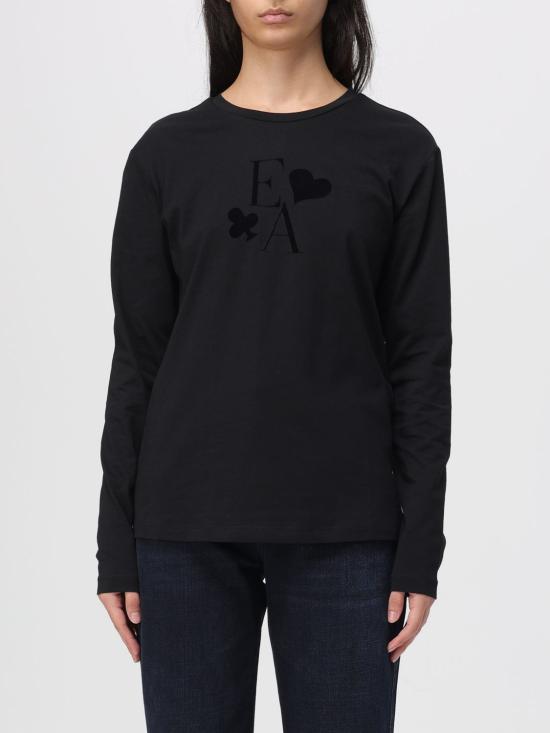 25FW 엠포리오 아르마니 반팔 티셔츠 EW002838AF12597 UC001 Black