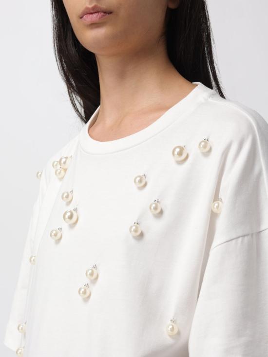 25FW 메이메이즈 반팔 티셔츠 M5IX00 791 White - MEIMEIJ