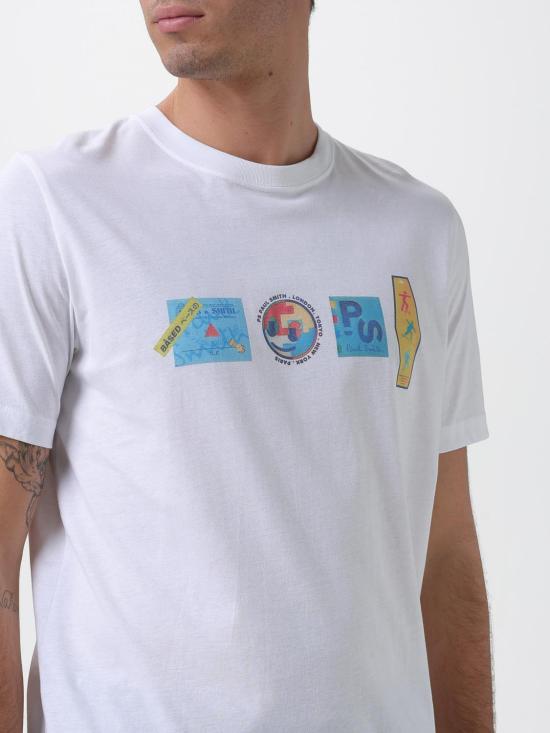 25FW PS 바이 폴스미스 반팔 티셔츠 M2R011RTP5259 01 White - PS BY PAUL SMITH