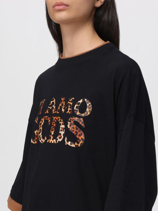 25FW 지씨디에스 반팔 티셔츠 B2XW2325JF1 99 Black - GCDS