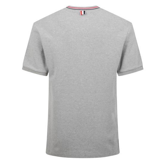 25FW 톰브라운 반팔 티셔츠 MJS287A J0216 Grey - THOM BROWNE