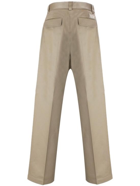  구찌 코튼 와이드 레그 카고 트라우저 762309 ZAPRO9569 Neutrals - GUCCI