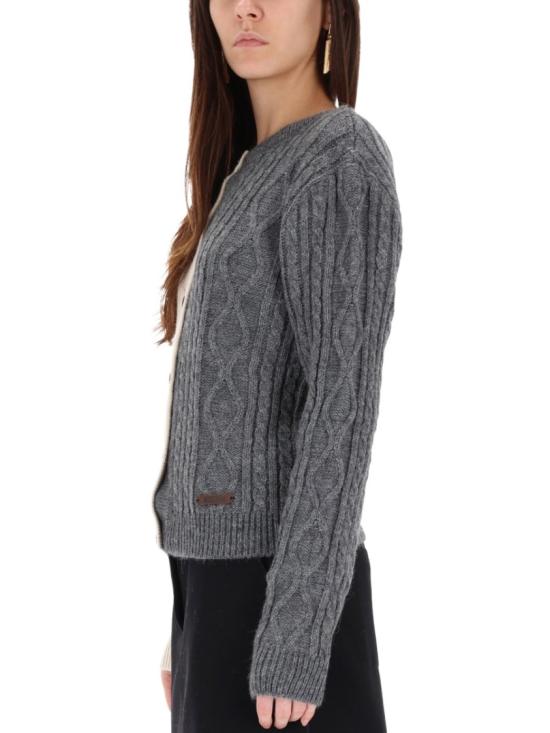 25FW 모스키노 가디건 09125504 1506 Grey - MOSCHINO