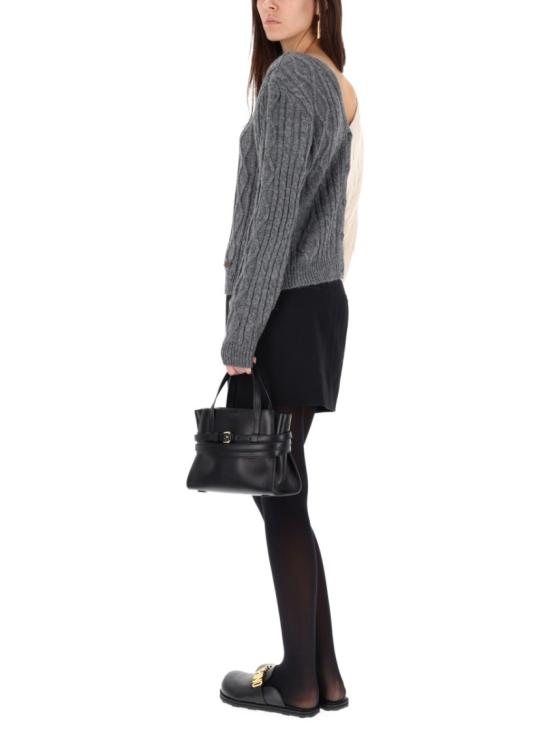 25FW 모스키노 가디건 09125504 1506 Grey - MOSCHINO