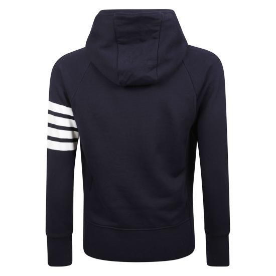 25FW 톰브라운 후드 티셔츠 MJT022H 00535 Blue - THOM BROWNE