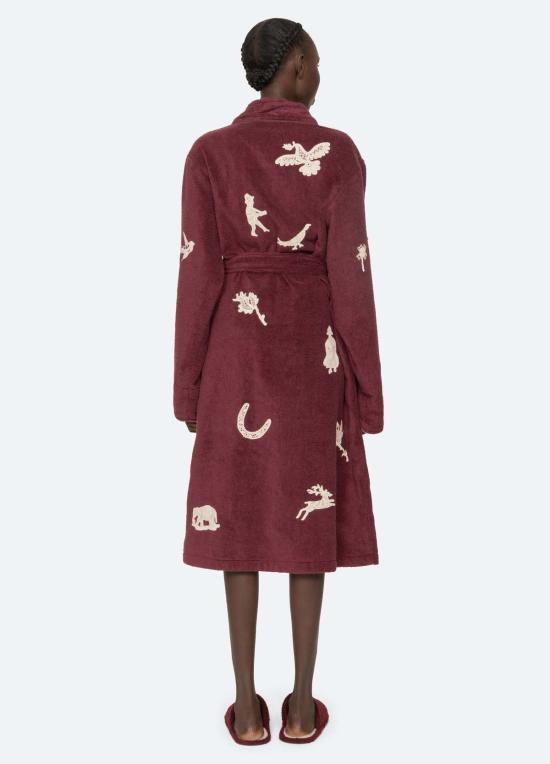  씨뉴욕 언더웨어 시 니 미카 로브 버건디 - SEA NY