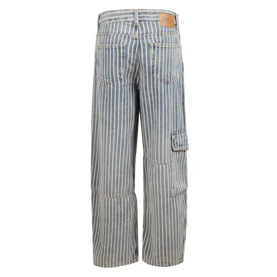 25FW 가니 소프트 샴브레이 스트라이프 카펜터 진 J1747 Blue - GANNI