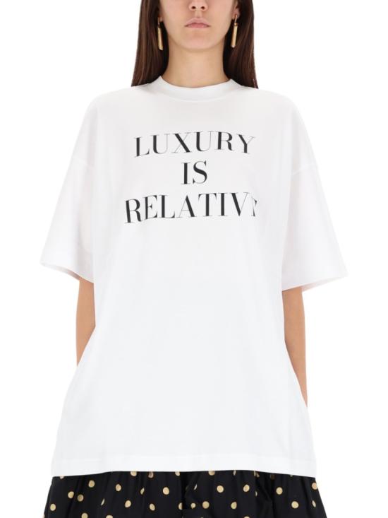 25FW 모스키노 탑 07015442 1001 White